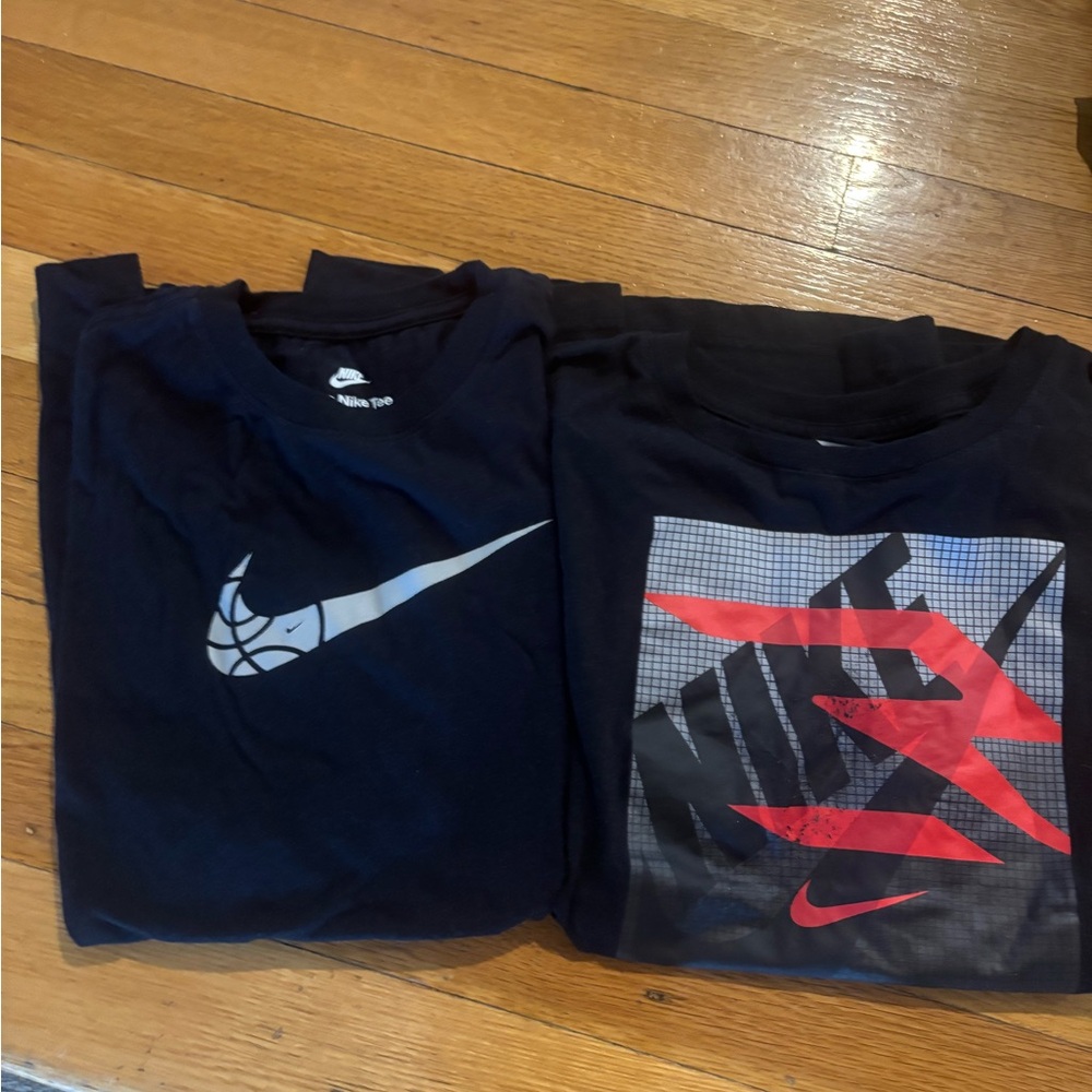 Nike Black Graphic Tees short sleeve